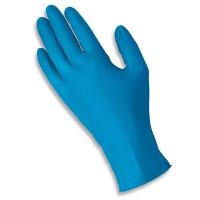 Blue Nitrile Gloves  9 5  PF  5mil  LG 92 675 9