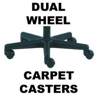 Dual Wheel Carpet Casters  adds 1 CAD 5