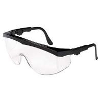 Black Safety Glasses  Clear Lens  Sides TK110