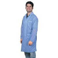 Statshield Lab Coat  Snaps  Blue  4XL 73607