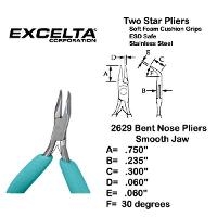 4 5  Curved Box Joint Chain Nose Plier 2629