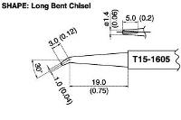 Bent Chisel Tip T15 1605