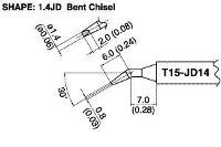 Bent Chisel Tip T15 JD14