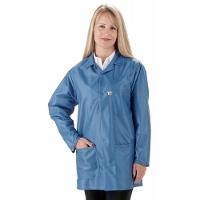 ESD Jacket w Short Sleeves  Blue   Med LEQ 43SS M