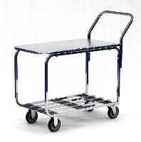 Chrome Table Cart   Solid Top 20 436ZT