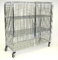 Mobile Security Cage 3 Shelf 24 x48 x69 MSEC483F