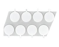 White 0 5  Foam Tape Circles    25 pk 1 2 25 FTC W