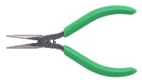5  Thin Long Nose Pliers with Green Cush LN54GVN